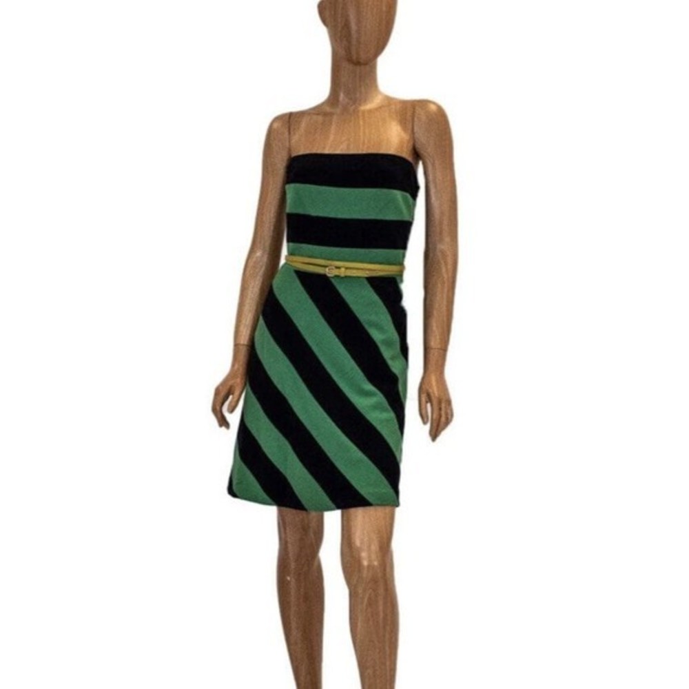 NWT BCBG MAX AZRIA STRIPED SPAGHETTI DRESS